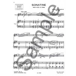 Lazare Lvy: Sonatine Pour Flute Et Piano Op.32