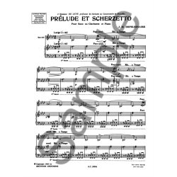 DEPELSENAIRE PRLUDE ET SCHERZETTO SAXOPHONE MIB OU CLARINETTE ET PIAN