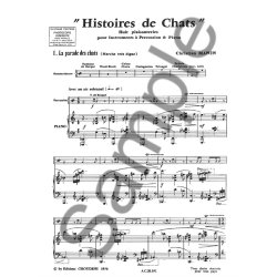 MANEN HISTOIRES DE CHATS PERCUSSION ET PIANO