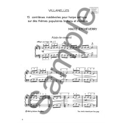 ETCHEVERRY VILLANELLES HARPE CELTIQUE
