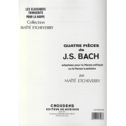 J.S. Bach: Four Pieces Adapted For The Celtic Harp/Harp With Pedals