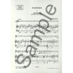 Georges Barboteu: Seasons - Four Pieces (French Horn/Piano)