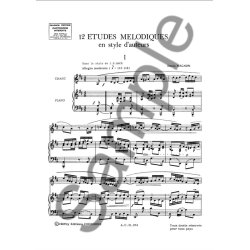 MAGNON 12 TUDES MLODIQUES LIVRE DU MATRE AVEC ACCOMPAGNEMENT SOLFG