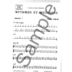JUBLIN RYTHMES ET MLODIES SOLFGE