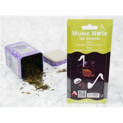 Tea Strainer Quaver : White Silicone 14 Cm H