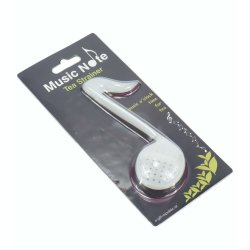 Tea Strainer Quaver : White Silicone 14 Cm H