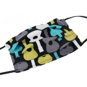 Ansigtsmaske/mundbind med musik design (bomuld) 18,5*9,5 cm