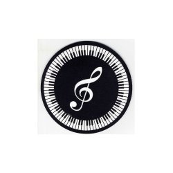 Mouse Mat: Treble Clef And Keyboard Design