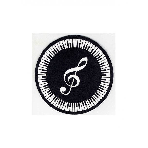 Mouse Mat: Treble Clef And Keyboard Design