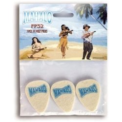 Mahalo: Medium Felt Picks - 3 Pack