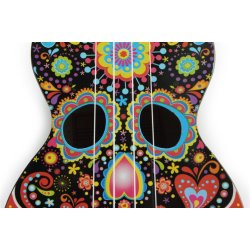 Mahalo Art Series Soprano Ukulele - Skull (Black) Med taske