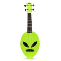 Mahalo Creative Series Soprano Uke - Alien (Neon Green) Med gig bag