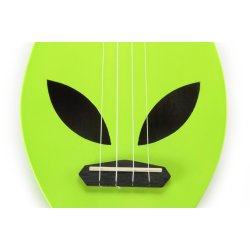 Mahalo Creative Series Soprano Uke - Alien (Neon Green) Med gig bag