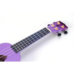 Mahalo Designer Series Sop Uke - Hawaii (Purple Burst) Med taske