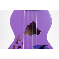 Mahalo Designer Series Sop Uke - Hawaii (Purple Burst) Med taske