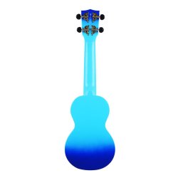 Mahalo Designer Series Sop Uke - Hibiscus (Blue Burst) With gig bag