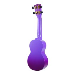Mahalo Designer Series Sop Uke - Hibiscus (Purple Burst) Med taske