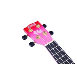 Mahalo Designer Series Soprano Uke - Hibiscus (Red Burst) Med taske