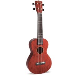 Mahalo Hano Series Concert Ukulele - Wine Red Med taske