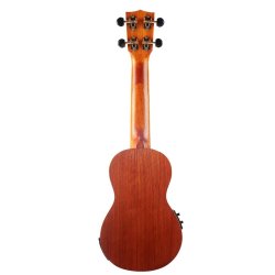 Mahalo Java Series Soprano Electro Ukulele - Trans Brown Med taske