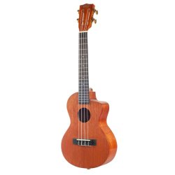 Mahalo Java Series Tenor Elec Ukulele - Vint Nat (Cutaway) Med taske