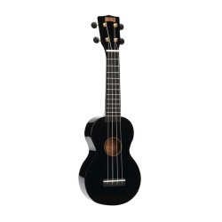 Mahalo Rainbow Series Soprano Ukulele - Black Med taske