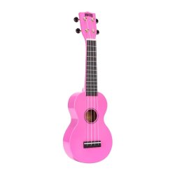 Mahalo Rainbow Series Soprano Ukulele - Pink Med taske