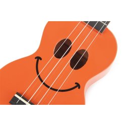 Mahalo Smiley Series Soprano Ukulele - Orange Med taske