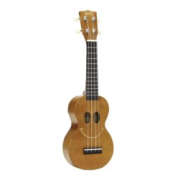Mahalo Smiley Series Soprano Ukulele - Trans Brown Med taske