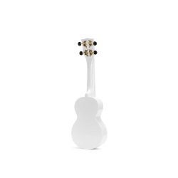 Mahalo Smiley Series Soprano Ukulele - White Med taske