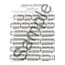 Rie Exercices Des 5 Doigts Op.32 Piano Book