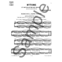 Rie Rythme Et Articulation Des Doigts 230 Exercices Op 42 Piano Book