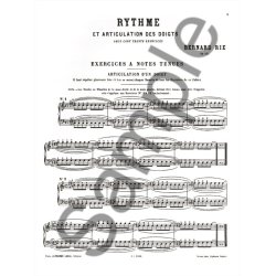 Rie Rythme Et Articulation Des Doigts 230 Exercices Op 42 Piano Book