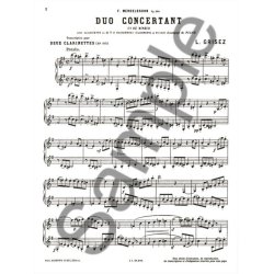 Felix Jacob Ludwig Mendelssohn Bartholdy: Duo concertant Op.114 (Clarinets 2)