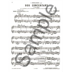 Felix Jacob Ludwig Mendelssohn Bartholdy: Duo concertant Op.114 (Clarinets 2)