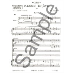 Charles Gounod: Brief Mass, for SATB and Organ