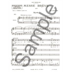 Charles Gounod: Brief Mass, for SATB and Organ