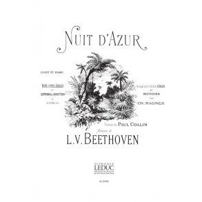 Ludwig van Beethoven: Nuit d'Azur (Choral-Mixed accompanied)