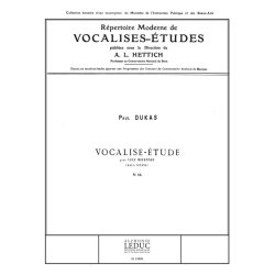 Paul Dukas: Vocalise (med) (Voice & Piano)
