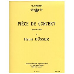 Henri B&uuml;sser: Pi&egrave;ce De Concert (Harp Solo)