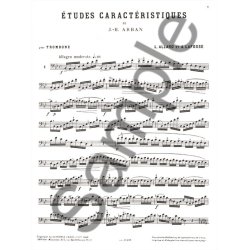 Jean Baptiste Arban: Etudes caract&eacute;ristiques (Trombone solo)