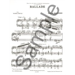 Salzedo 3 Morceaux No1 Ballade Harp