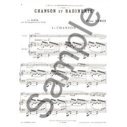 Pierre Camus: Chanson et Badinerie (Flute & Piano)