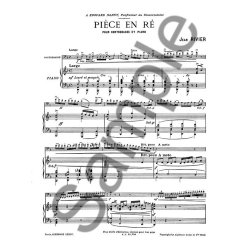 Jean Rivier: Pi&egrave;ce en r&eacute; (Double Bass & Piano)