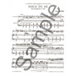 Jean Rivier: Pi&egrave;ce en r&eacute; (Double Bass & Piano)