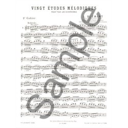 L. Bl&eacute;mant: 20 Etudes m&eacute;lodiques Vol.1 (Saxophone solo)