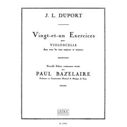Jean-Louis Duport: 21 Exercices dans tous les Tons majeurs et mineurs (Cello solo)