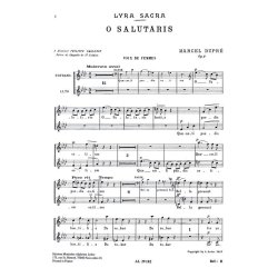 Marcel Dupr&eacute;: 4 Motets Op.9, No.1: O Salutaris (Choral-Mixed accompanied)