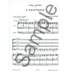 Marcel Dupr&eacute;: 4 Motets Op.9, No.1: O Salutaris (Choral-Mixed accompanied)