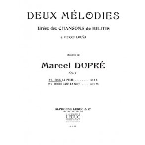 Marcel Dupré: Sous la Pluie Op.6, No.3 (sop) (Voice & Piano)